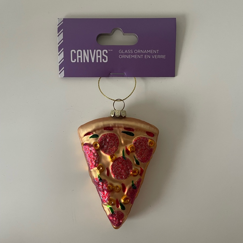 ✨Free Add-On✨ Glass Pizza Slice Ornament